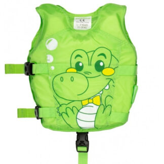 Animal svømmevest GRØN DRAGE - 1-3 år - 15-19 kg til børn