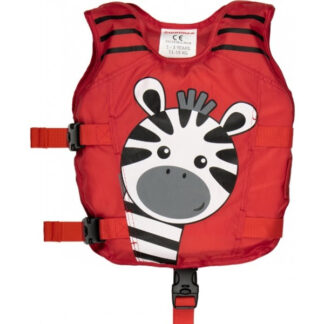 Animal svømmevest Rød ZEBRA - 1-3 år - 15-19 kg til børn