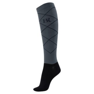 BR Damon Knæstrømper, Slate Grey - Str. 31-34