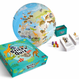 Caly 30 cm Globus Animal QUIZ - Spil med dyre spørgsmål