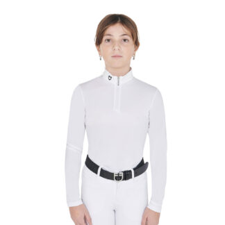 Equestro Slim Fit Junior Stævnebluse - 10 ÅR
