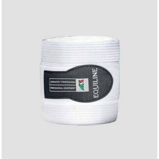 Equiline Work Fleece/Elastik Bandager, 2 pak - HVID