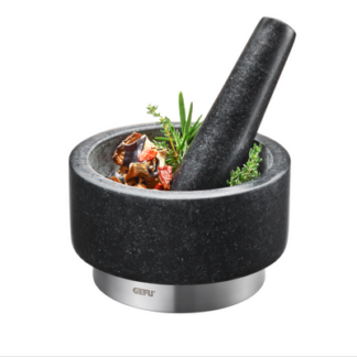 Gefu Morter Ø14cm H8cm - Granit / rustfrit stål