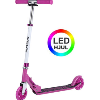 RASK 120 mm Pink Løbehjul med LYS i hjulene