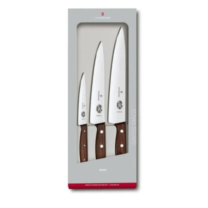 Victorinox Knivsæt 3 stk, Victorinox - med træhåndtag