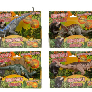 4 stk Dinosaurus 17-19 cm