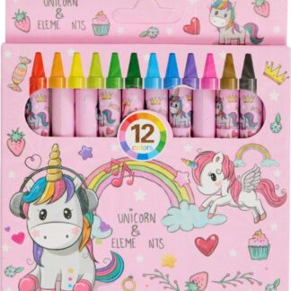 Equipage Unicorn Farvekridt, 12 farver